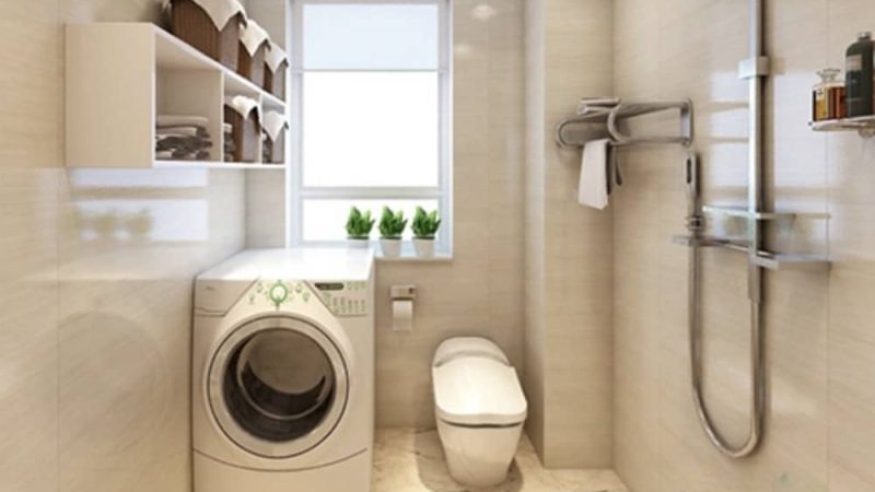 Không nên đặt máy giặt trong nhà tắm – nhà vệ sinh