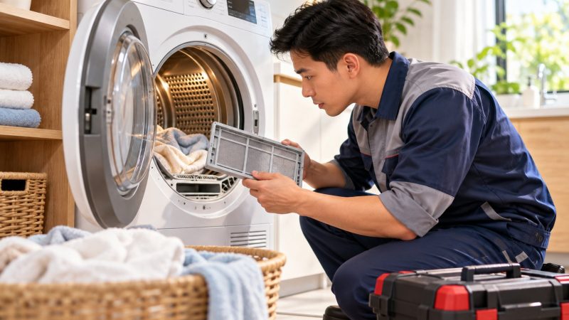 Máy sấy quần áo lâu khô: 7 bước kiểm tra