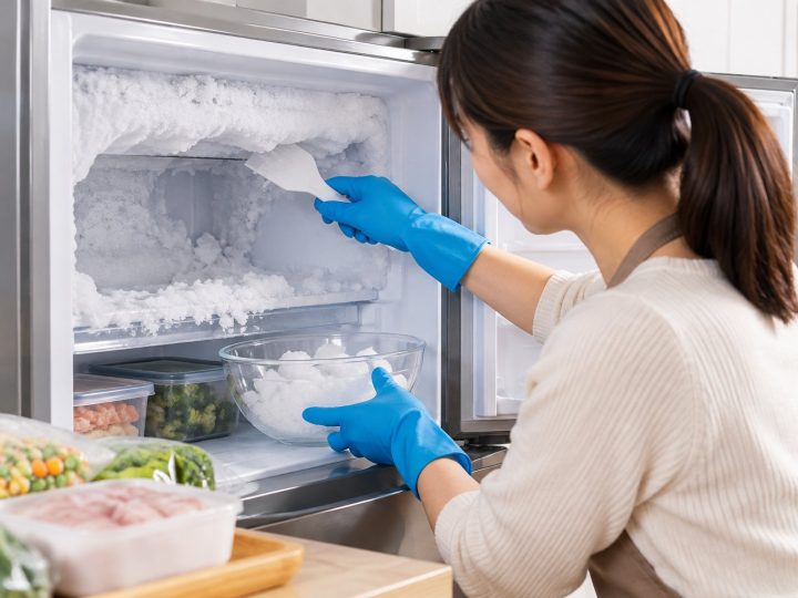 Ngăn đá tủ lạnh đóng tuyết dày: cách xả an toàn