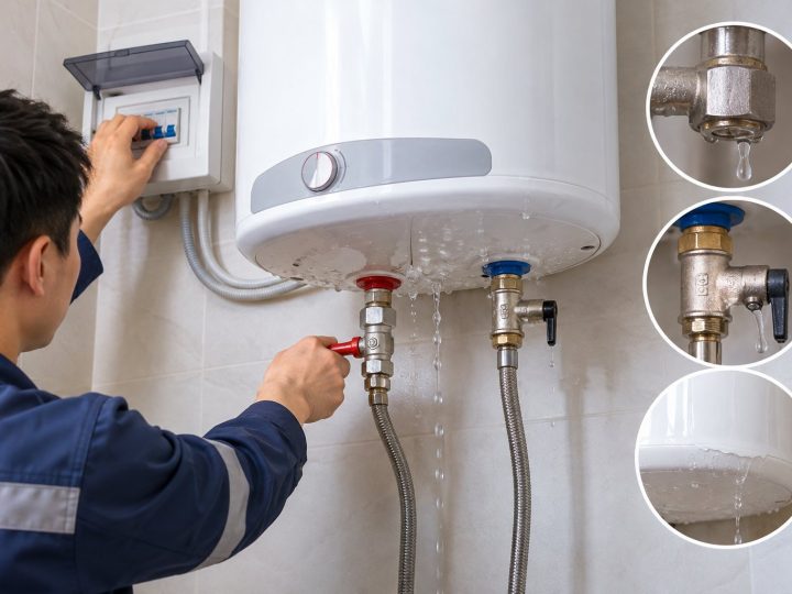 Bình nóng lạnh bị rò nước: Cách xử lý an toàn