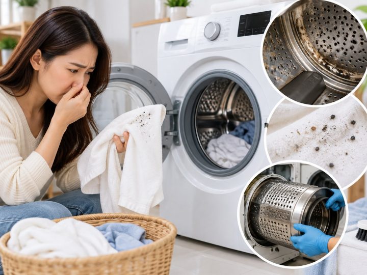 Dấu hiệu máy giặt cần vệ sinh lồng giặt