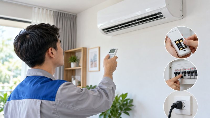 Điều hòa bật không lên: quy trình kiểm tra an toàn