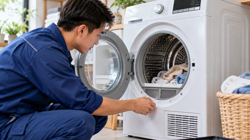 Máy sấy tự dừng giữa chừng: kiểm tra an toàn