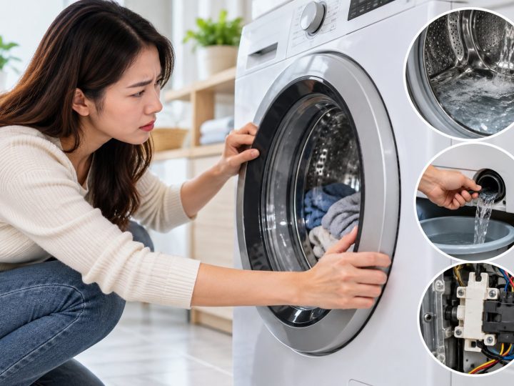 Cửa máy giặt bị khóa sau khi giặt: Cách mở an toàn