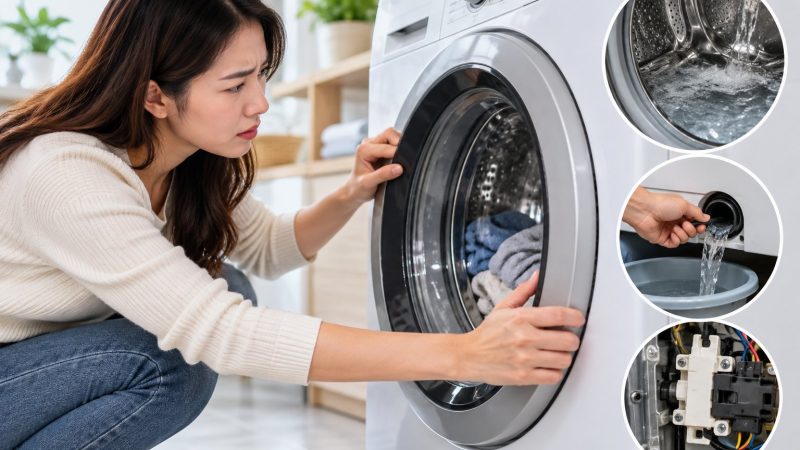 Cửa máy giặt bị khóa sau khi giặt: Cách mở an toàn