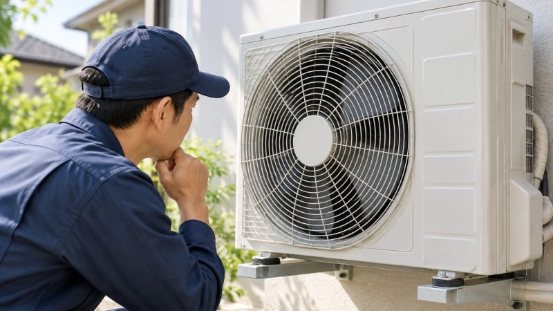 Quạt cục nóng điều hòa không quay: kiểm tra an toàn