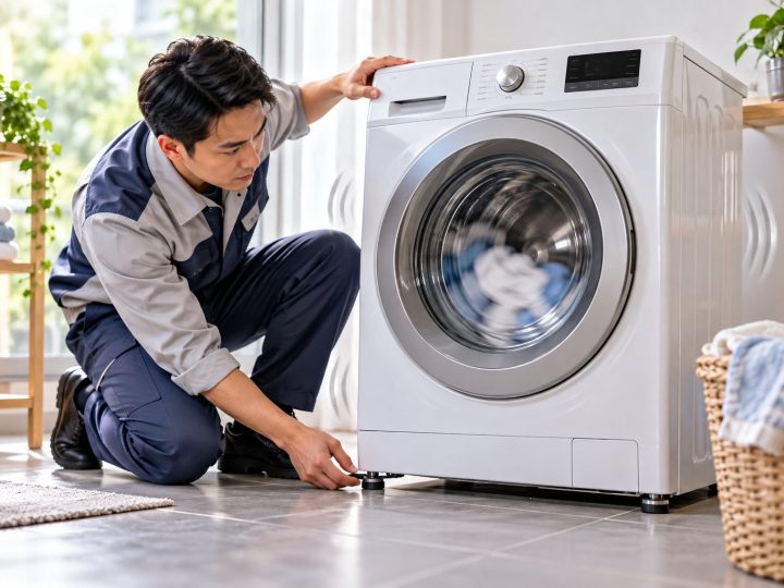 Máy giặt rung lắc mạnh khi vắt: cách kiểm tra an toàn