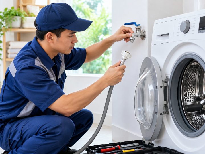 Máy giặt không cấp nước: 5 bước kiểm tra an toàn