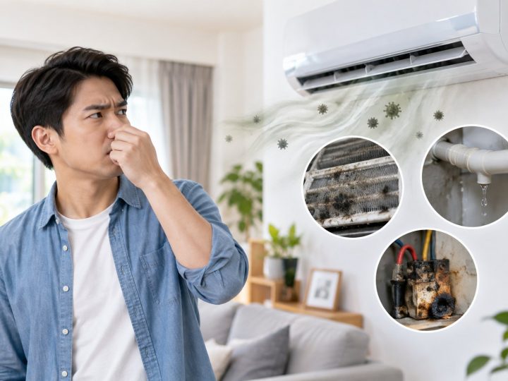 Điều hòa có mùi hôi khi bật: phân biệt và xử lý