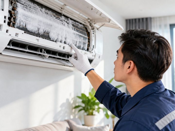 Điều hòa đóng tuyết dàn lạnh: kiểm tra an toàn