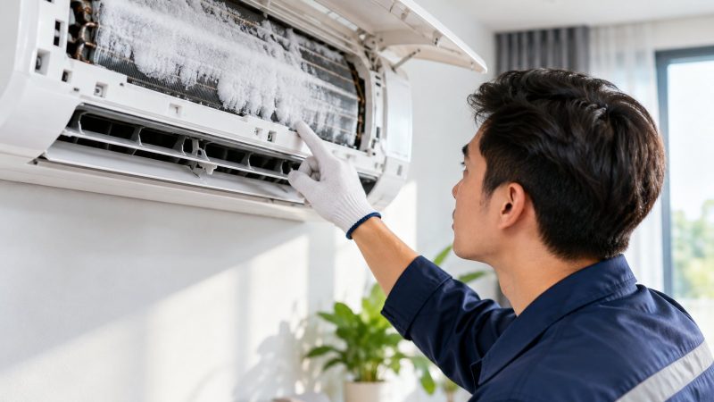 Điều hòa đóng tuyết dàn lạnh: kiểm tra an toàn
