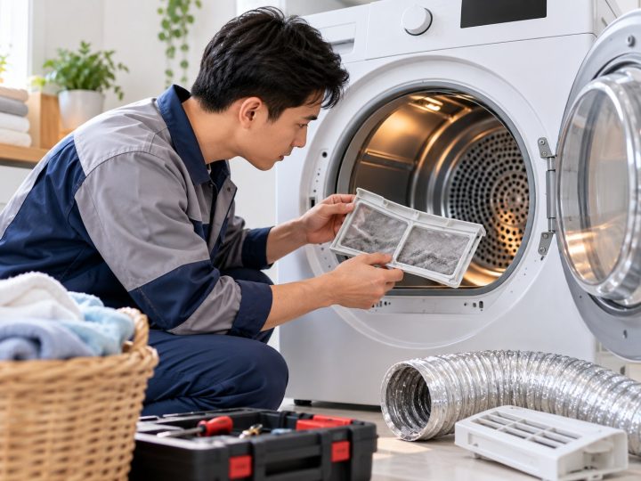 Máy sấy quần áo không nóng: cách kiểm tra an toàn