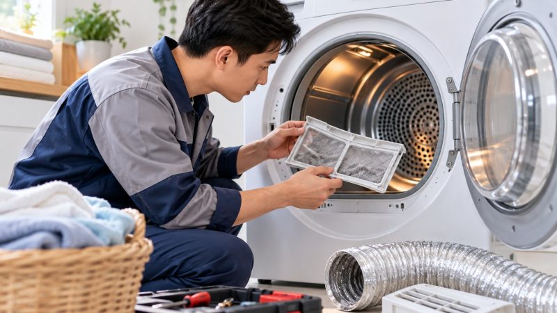 Máy sấy quần áo không nóng: cách kiểm tra an toàn