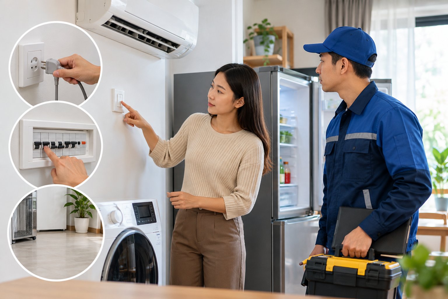 Sửa điện lạnh tại nhà hay mang về xưởng? 3 Ảnh minh hoạ: Sửa điện lạnh tại nhà hay mang về xưởng?