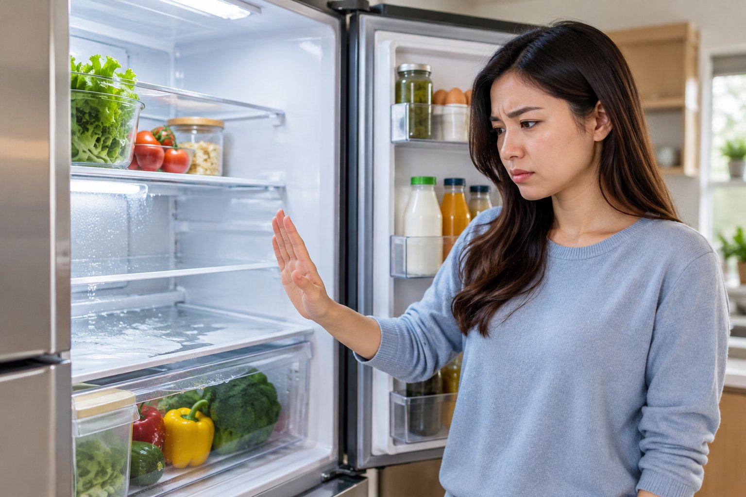 Tủ lạnh đọng nước trong ngăn mát: Cách xử lý 2 Ảnh minh hoạ: Tủ lạnh đọng nước trong ngăn mát: Cách xử lý