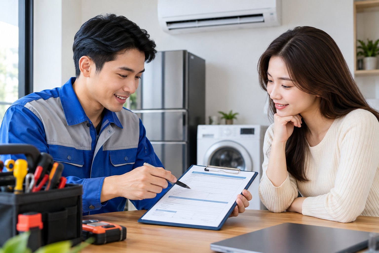 Ảnh minh hoạ: Phiếu bảo hành sửa điện lạnh cần có thông tin gì?