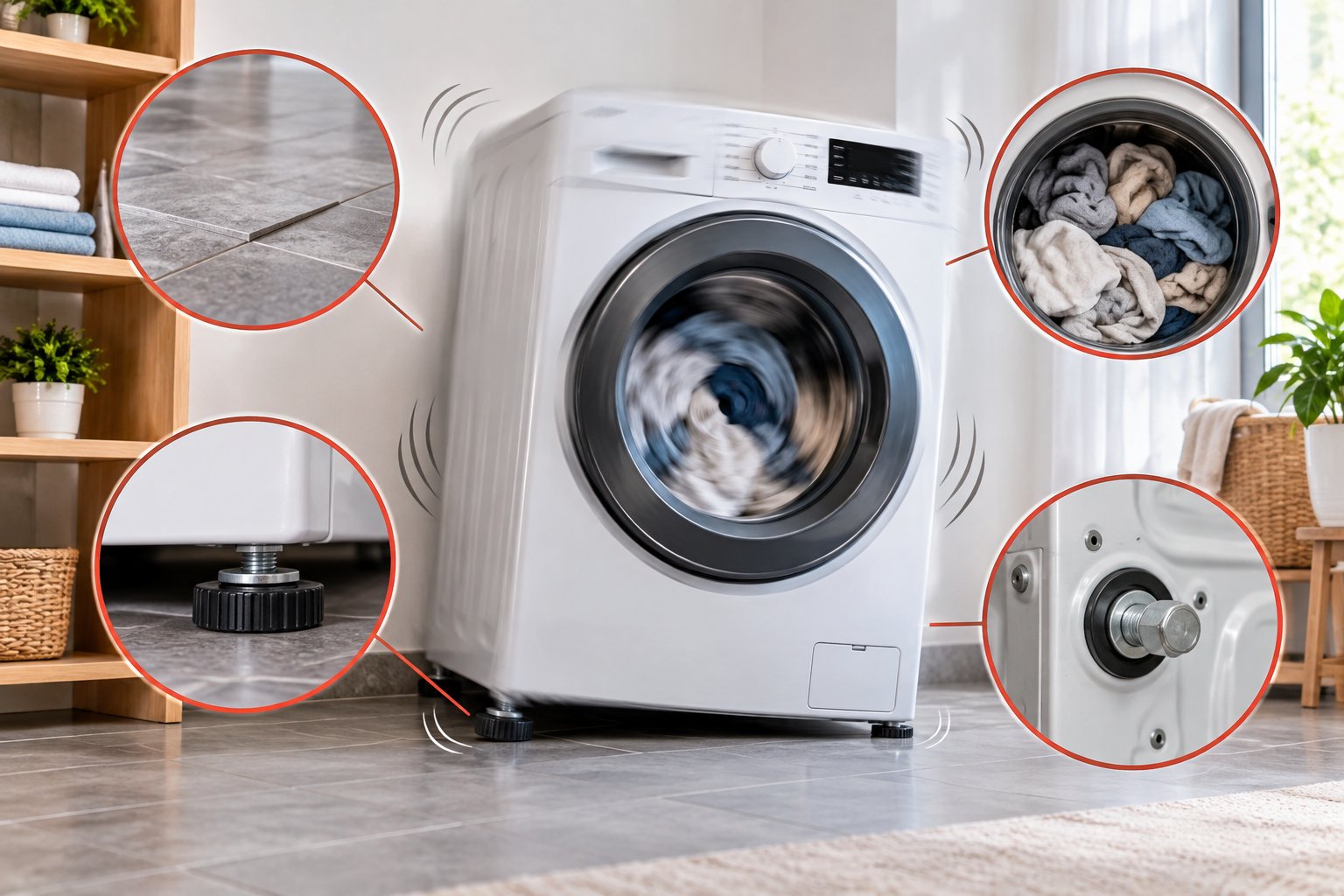 Máy giặt rung lắc mạnh khi vắt: cách kiểm tra an toàn 1 Ảnh minh hoạ: Máy giặt rung lắc mạnh khi vắt: cách kiểm tra an toàn