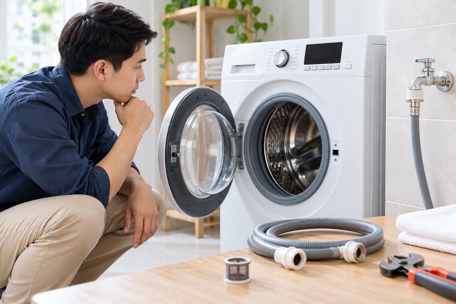 Máy giặt không cấp nước: 5 bước kiểm tra an toàn 1 Ảnh minh hoạ: Máy giặt không cấp nước: 5 bước kiểm tra an toàn