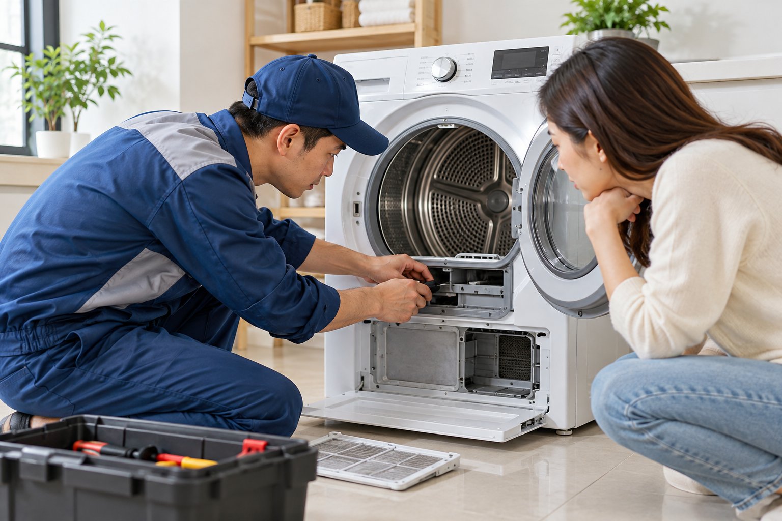 Máy sấy quần áo lâu khô: 7 bước kiểm tra 3 Ảnh minh hoạ: Máy sấy quần áo lâu khô: 7 bước kiểm tra