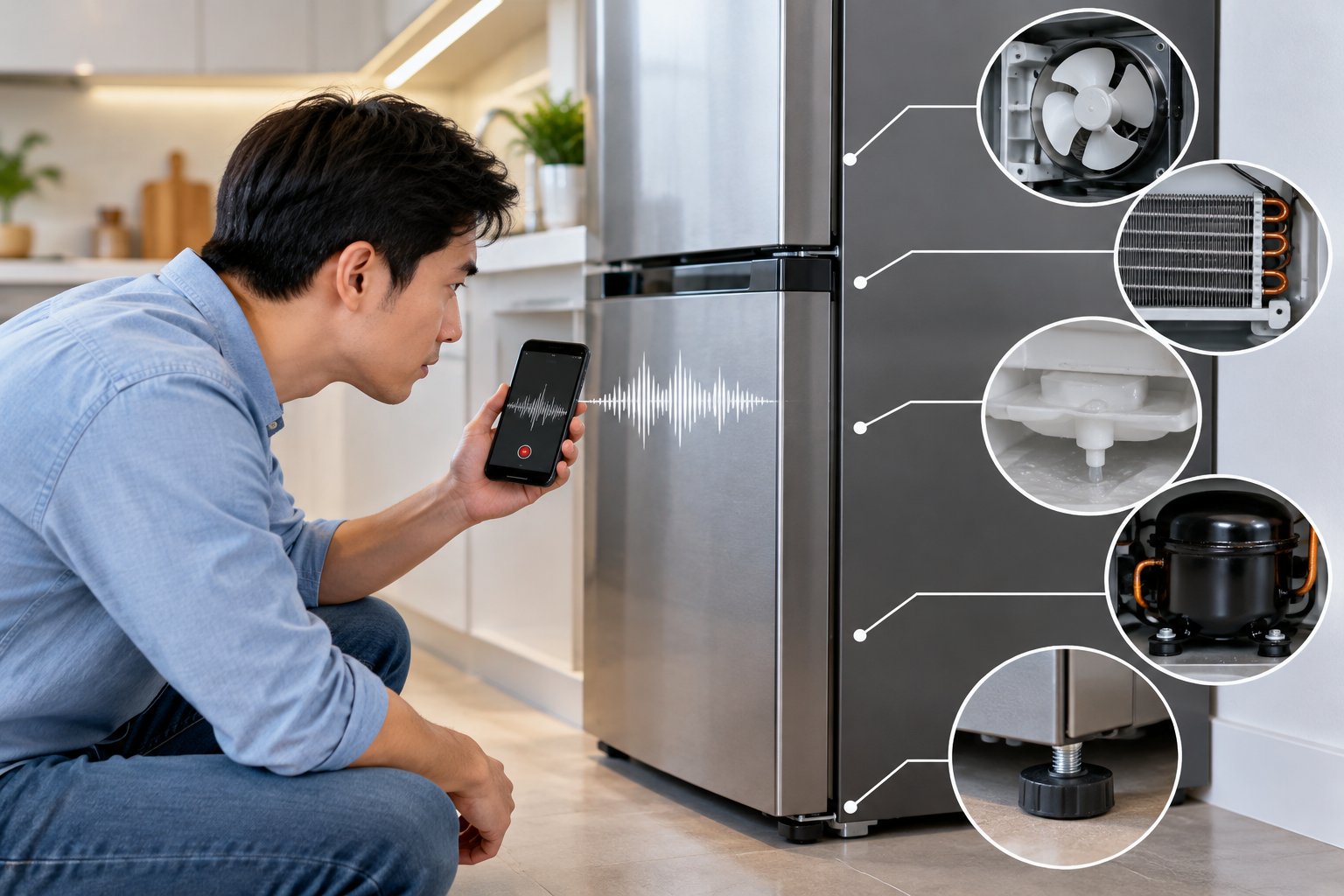 Ảnh minh hoạ: Tủ lạnh kêu to bất thường: Cách kiểm tra an toàn