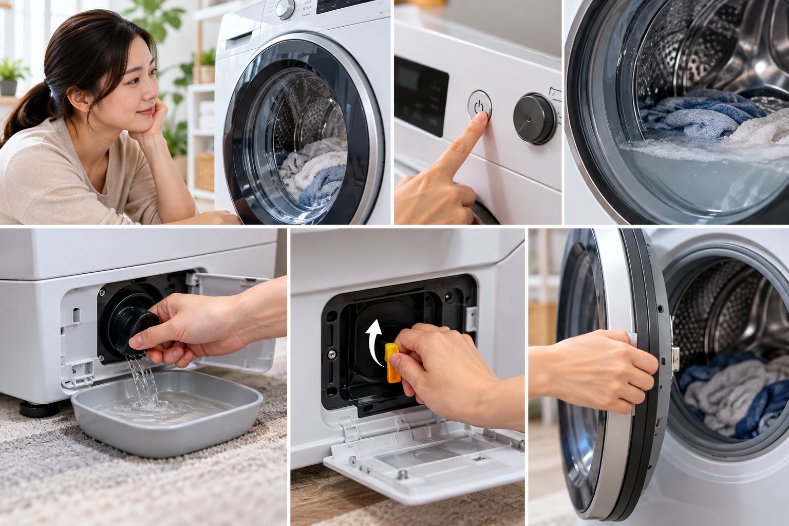 Ảnh minh hoạ: Cửa máy giặt bị khóa sau khi giặt: Cách mở an toàn
