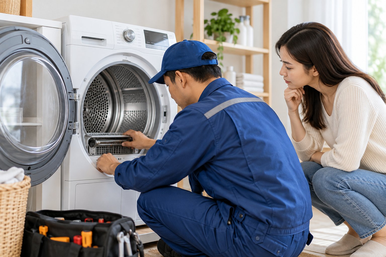 Ảnh minh hoạ: Máy sấy quần áo không nóng: cách kiểm tra an toàn