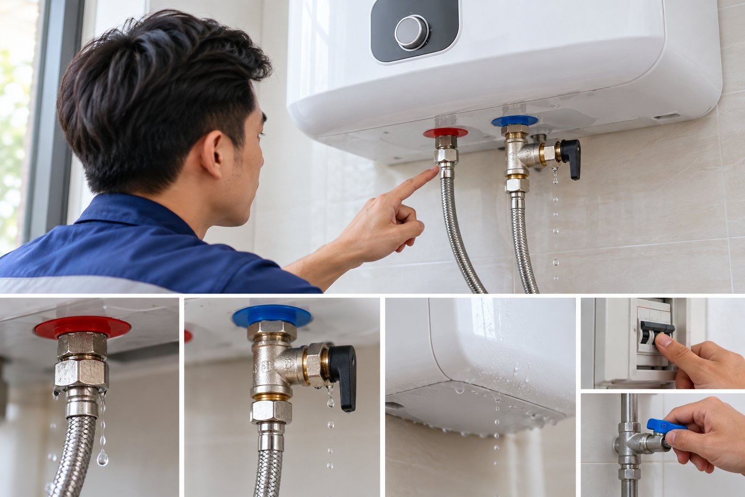 Bình nóng lạnh bị rò nước: Cách xử lý an toàn 2 Ảnh minh hoạ: Bình nóng lạnh bị rò nước: Cách xử lý an toàn